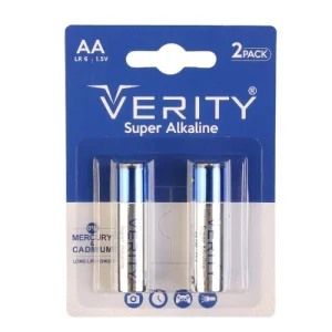 باتری قلمی وریتی مدل سوپر آلکالاین بسته ۲ عددی