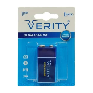 باتری کتابی ۹ ولت وریتی آلکالاین