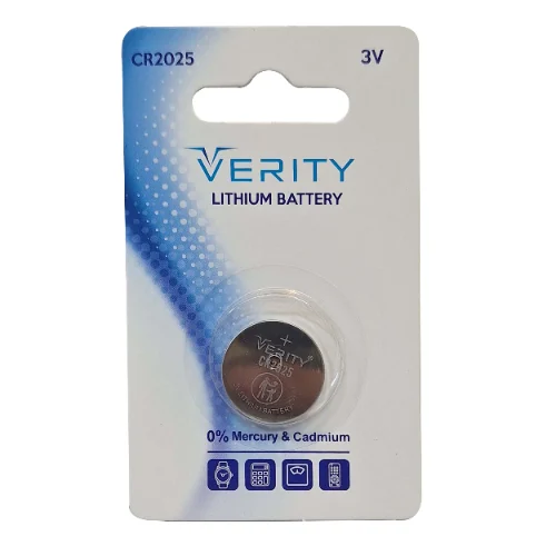 باتری سکه ای وریتی مدل ۲۰۲۵ تک کارت
