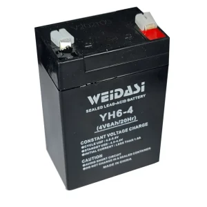باتری سیلد اسید ۴ ولت ۶ آمپر ساعت ویداسی