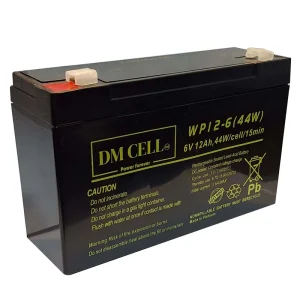باتری ۶ ولت ۱۲ آمپر ساعت DM-CELL