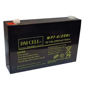 باتری سیلد اسید ۶ ولت ۷ آمپر ساعت DM-CELL
