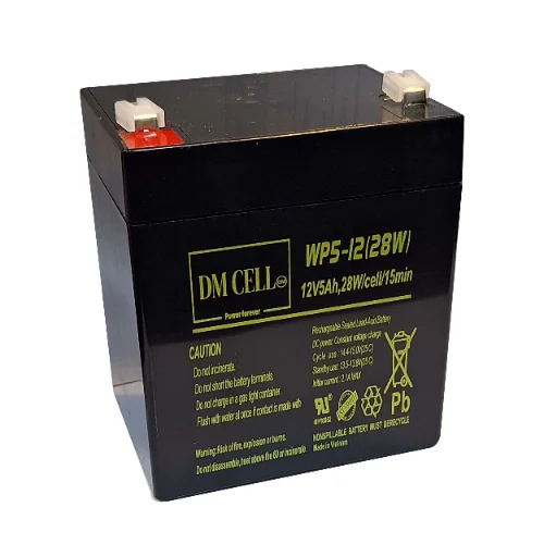 باتری ۱۲ ولت ۵ آمپر ساعت DM-CELL
