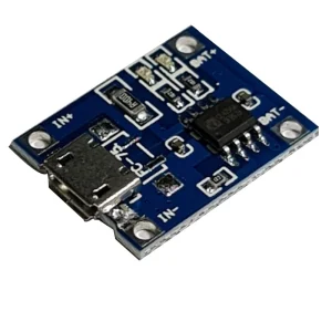 ماژول شارژ باتری لیتیومی تک سلول به همراه محافظ شارژ و دشارژ