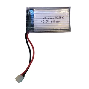 باتری لیتیوم پلیمر دی ام سل مدل HP-802540 ظرفیت 600 میلی آمپر ساعت