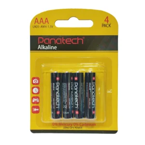 باتری نیم قلمی پاناتک مدل Alkaline بسته 4 عددی