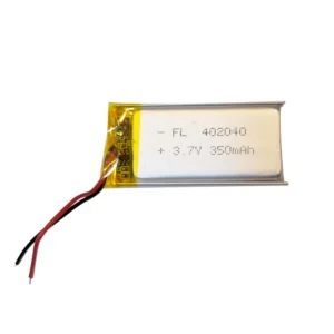باتری لیتیوم پلیمر مدل 402040 ظرفیت 350 میلی آمپر ساعت