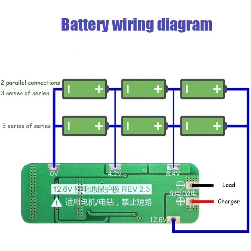 ماژول محافظ شارژ و دشارژ باتری لیتیومی 3 سلول 20 آمپر