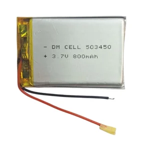 باتری لیتیوم پلیمر دی ام سل مدل 503450 ظرفیت 800 میلی آمپر ساعت