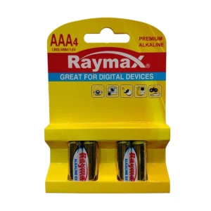 باتری نیم قلمی ریمکس مدل PREMIUM-ALKALAINE بسته ۴ عددی