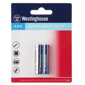 باتری نیم قلمی وستینگ‌ هاوس مدل Super Heavy Duty بسته 2 عددی