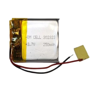 باتری لیتیوم پلیمر دی ام سل مدل 302323 ظرفیت 250 میلی آمپر ساعت