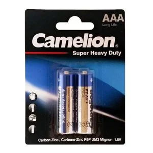 باتری نیم قلمی کملیون مدل Super Heavy Duty بسته دو عددی