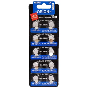 باتری ساعتی اوریون مدل AG4 بسته 10 عددی