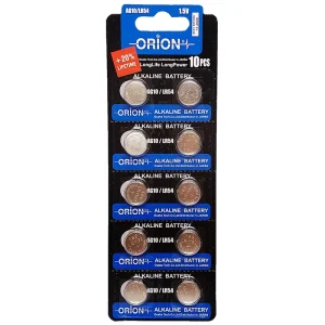 باتری ساعتی اوریون مدل AG10 بسته 10 عددی