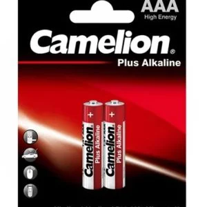 باتری نیم قلمی کملیون مدل پلاس آلکالاین بسته دو عددی