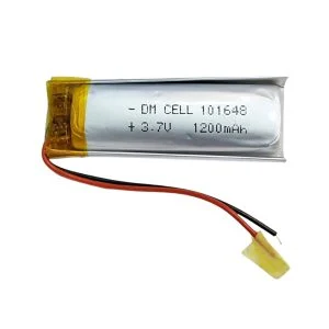 باتری لیتیوم پلیمر دی ام سل مدل 101648 ظرفیت 1200 میلی آمپر ساعت
