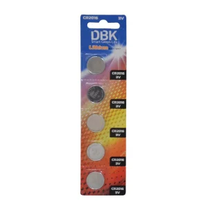 باتری سکه ای دی بی کی مدل DBK-2016 بسته ۵ عددی