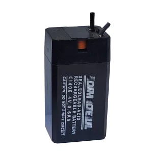 باتری سیلد اسید دی ام سل ۴ ولت 6۰۰ میلی آمپر ساعت