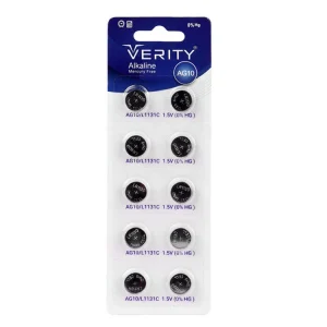 باتری ساعتی وریتی مدل AG10 بسته 10 عددی