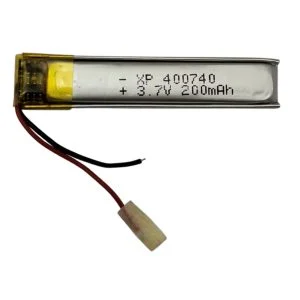 باتری لیتیوم پلیمر اکس پی مدل 400740 ظرفیت 200 میلی آمپر ساعت